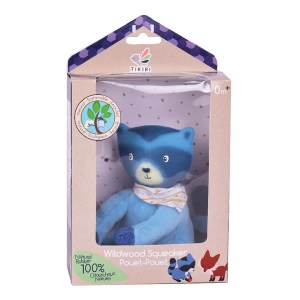 80014-Good Night wildwood Racoon toy with Rubber head -16cm